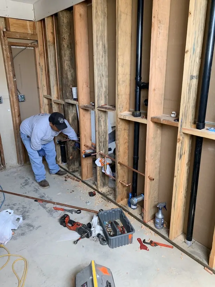 Commercial rough-in plumbing for Trenchless Sewer Repair in Potomac Grove